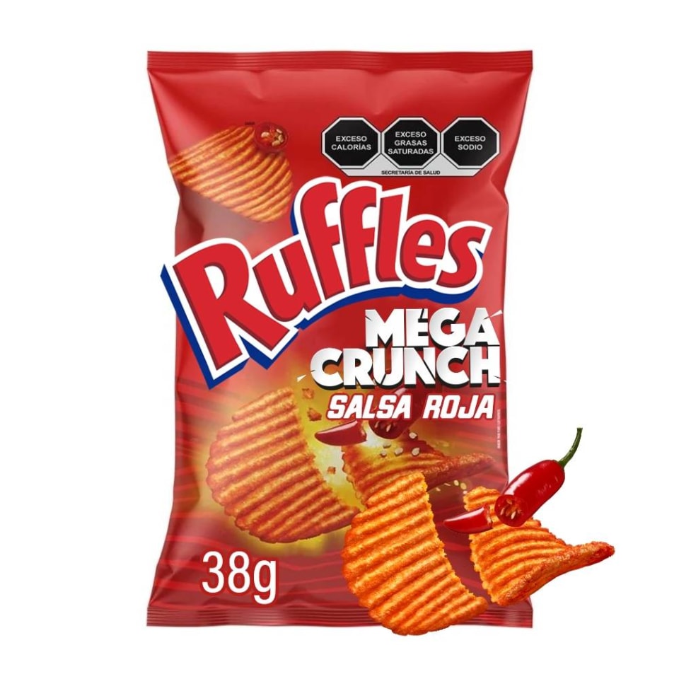 RUFFLES MEGACRUNCH SALSA ROJA