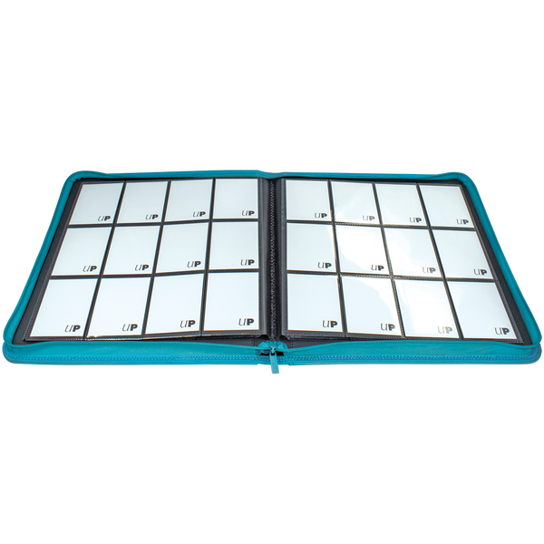 Carpeta PRO-Binder Vivid de 12 bolsillos con cremallera - Verde Azulado