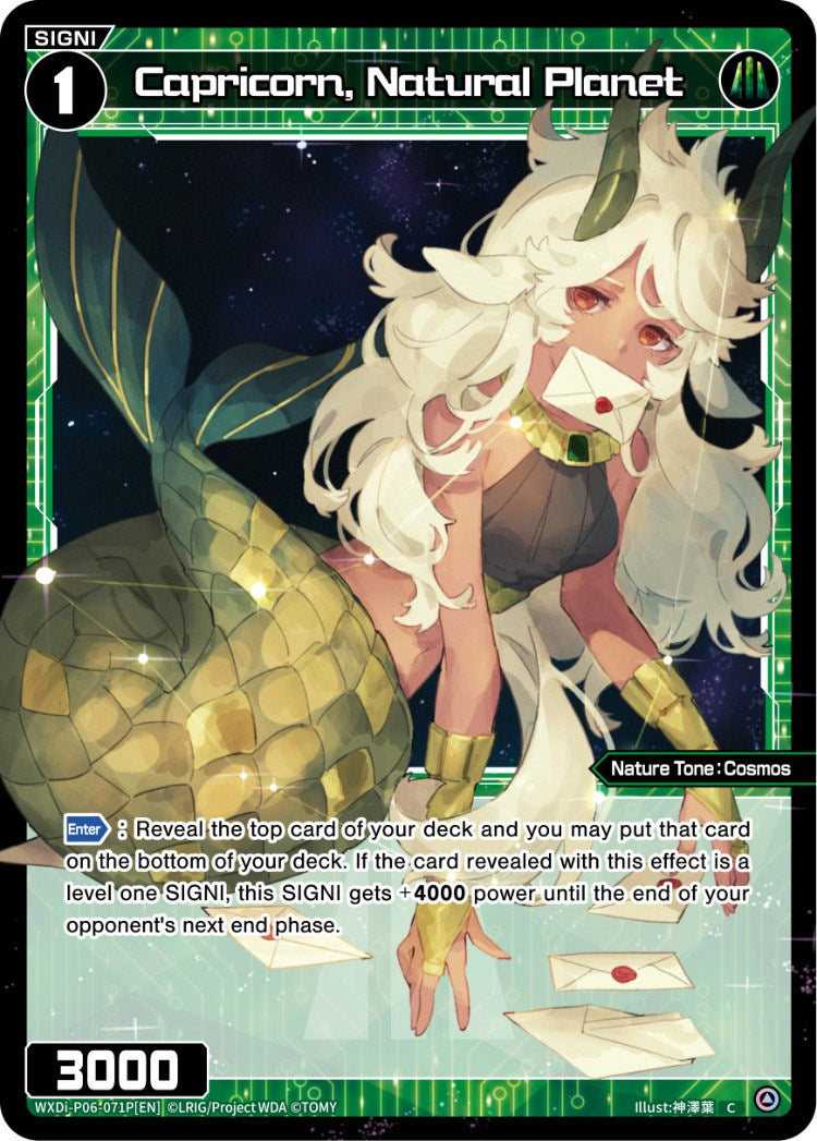 Capricorn, Natural Planet (Parallel Foil) (WXDi-P06-071P[EN]) [Welcome Back Diva: selector]