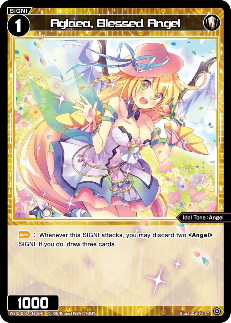 Aglaea, Blessed Angel (WXDi-D08-013[EN]) [Diva Debut Deck D08: White Hope]