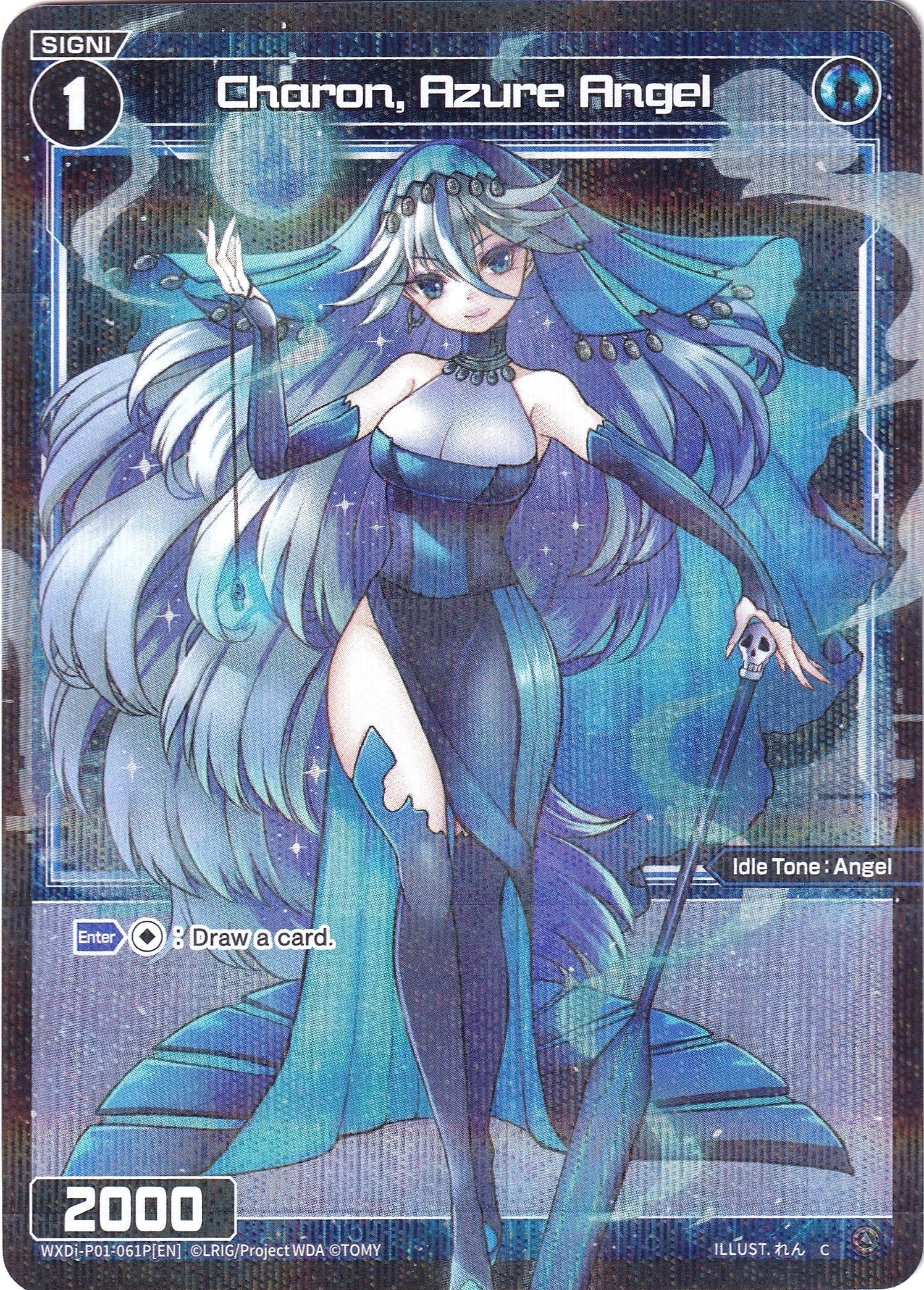 Charon, Azure Angel (Parallel Foil) (WXDi-P01-061P) [Glowing Diva]