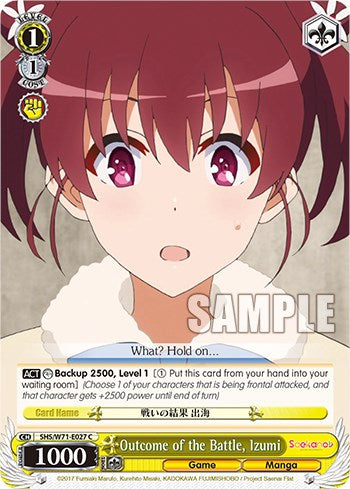 Outcome of the Battle, Izumi [Saekano How to Raise a Boring Girlfriend. flat]