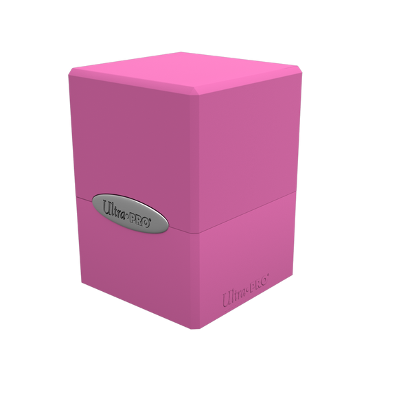 Deck Box Classic Satin Cube - Hot Pink