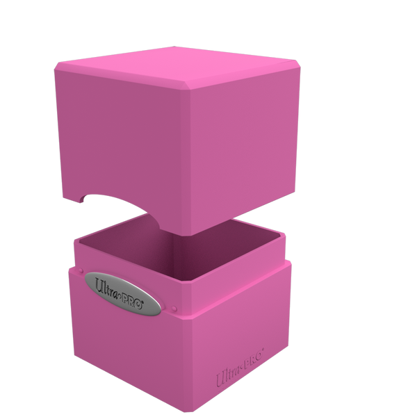 Deck Box Classic Satin Cube - Hot Pink